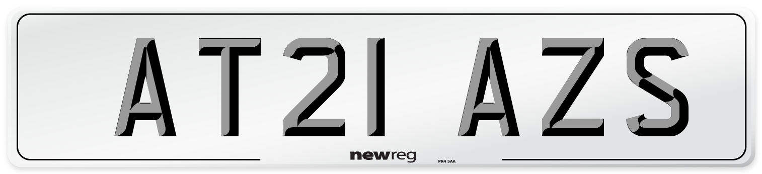 AT21 AZS Number Plate from New Reg